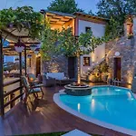Aenaon With Private Pool Panoramic View Вилла *