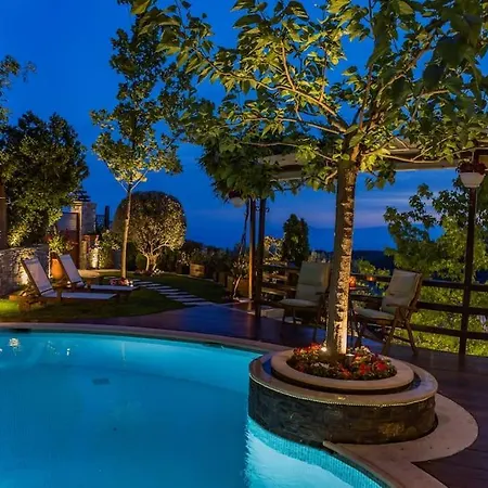 빌라 Aenaon With Private Pool Panoramic View Miléai