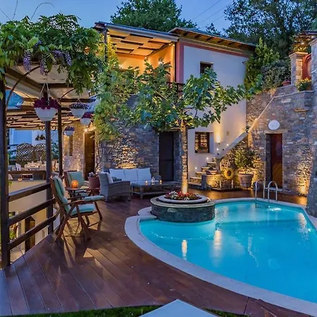 Aenaon With Private Pool Panoramic View Вилла *