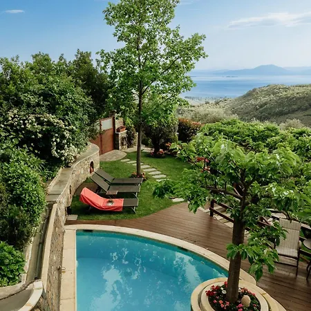 Aenaon With Private Pool Panoramic View Villa Mileai