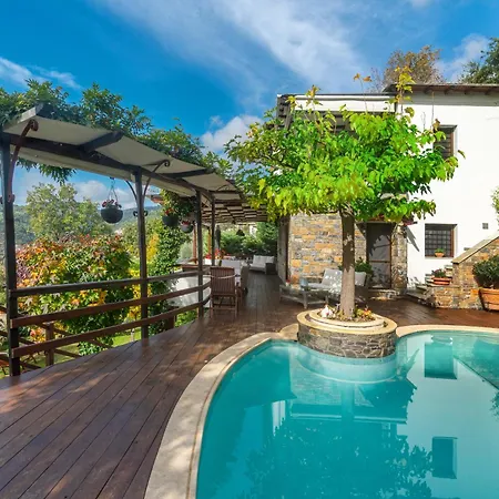 Aenaon With Private Pool Panoramic View Вилла Милея