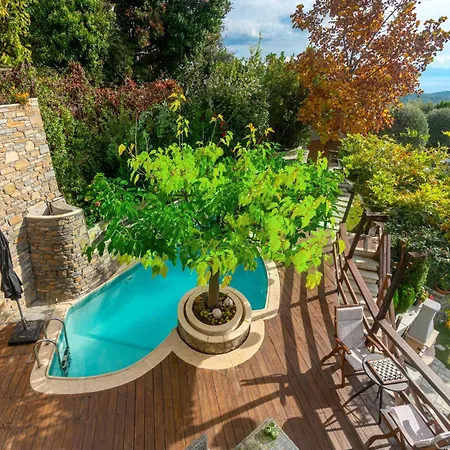 Aenaon With Private Pool Panoramic View Вилла